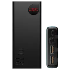 Baseus Adaman Metal Digital Display Quick Charge Power Bank - 20000mAh 22.5W - PPAD000101 - Rokomari